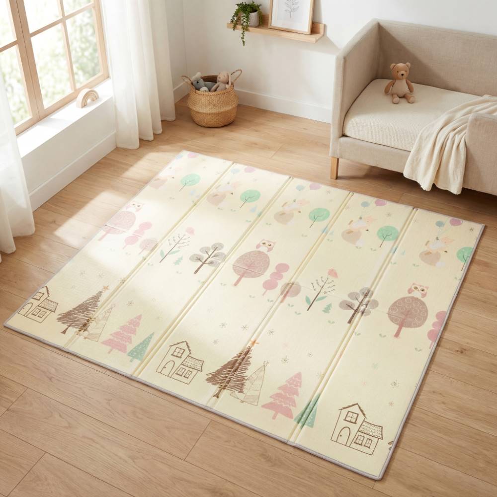 Fillikid dvostrana podloga za igru Tree, 180x200 cm