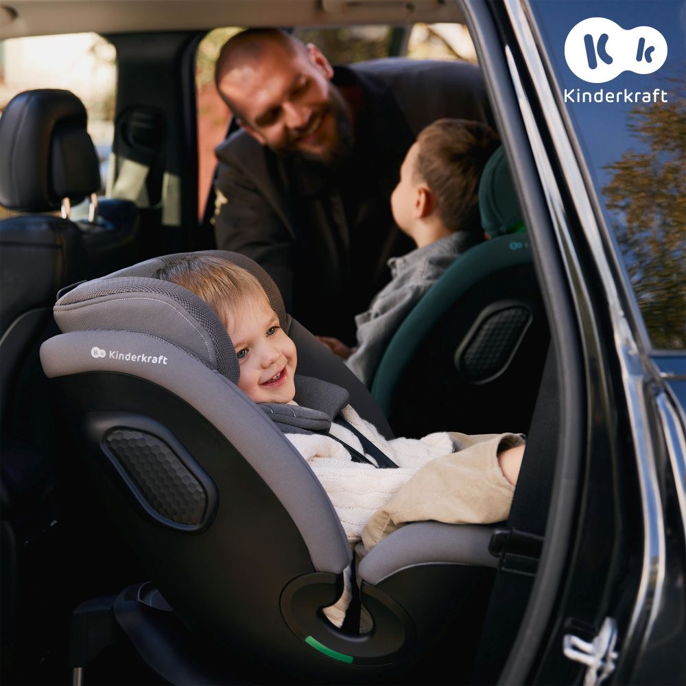 Kinderkraft autosjedalica XRIDER 2 i-Size 0-36 kg (40-150 cm) 360 - Siva