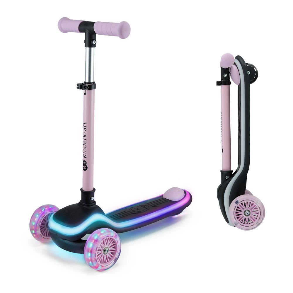 Kinderkraft romobil RAKET LED - Pink