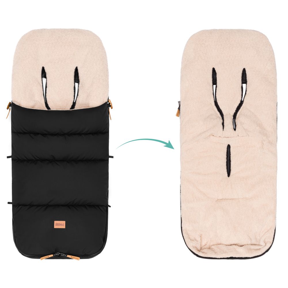 Fillikid Footmuff Kinley zimska vreća za kolica - Teddy black