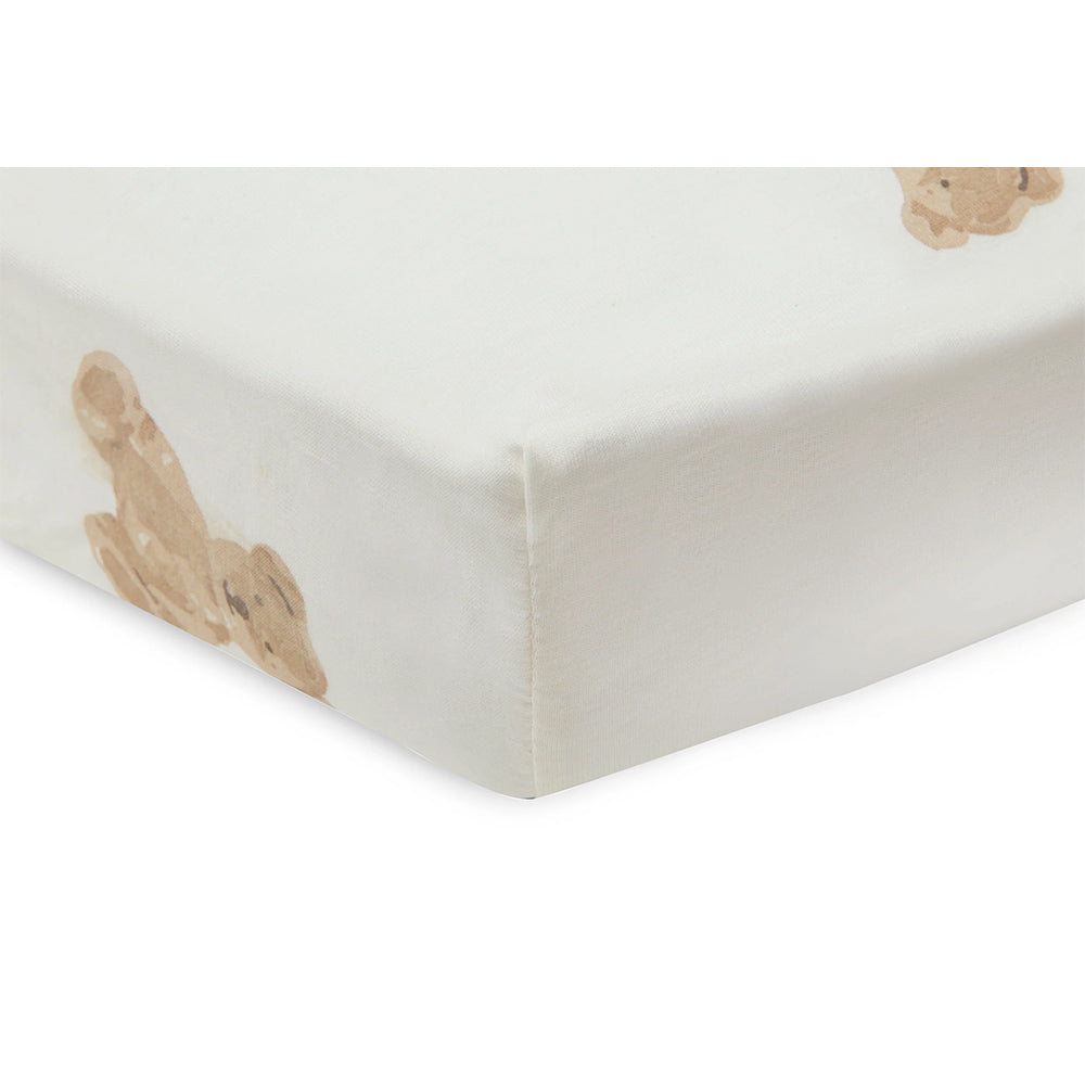 Jollein Plahta s gumicom Jersey 60x120 cm, Teddy Bear
