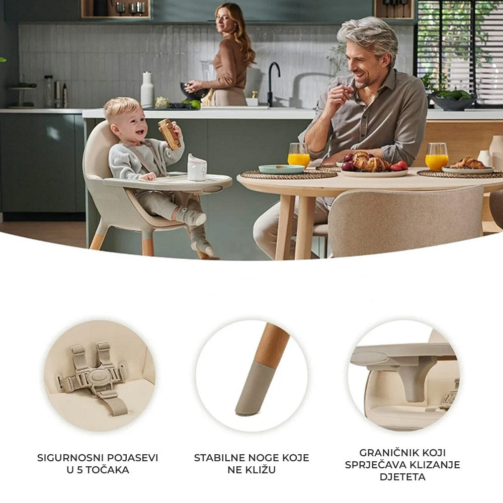 Kinderkraft Hranilica Fini 2 2u1 - Beige