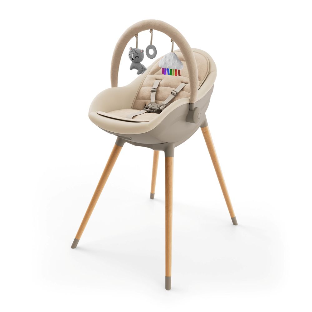 Kinderkraft Hranilica Fini UP 3u1 - Beige
