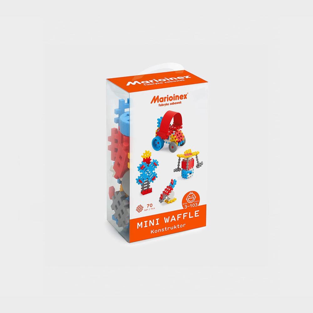 Marioinex Mini Waffle konstruktor 70 kom - Plava