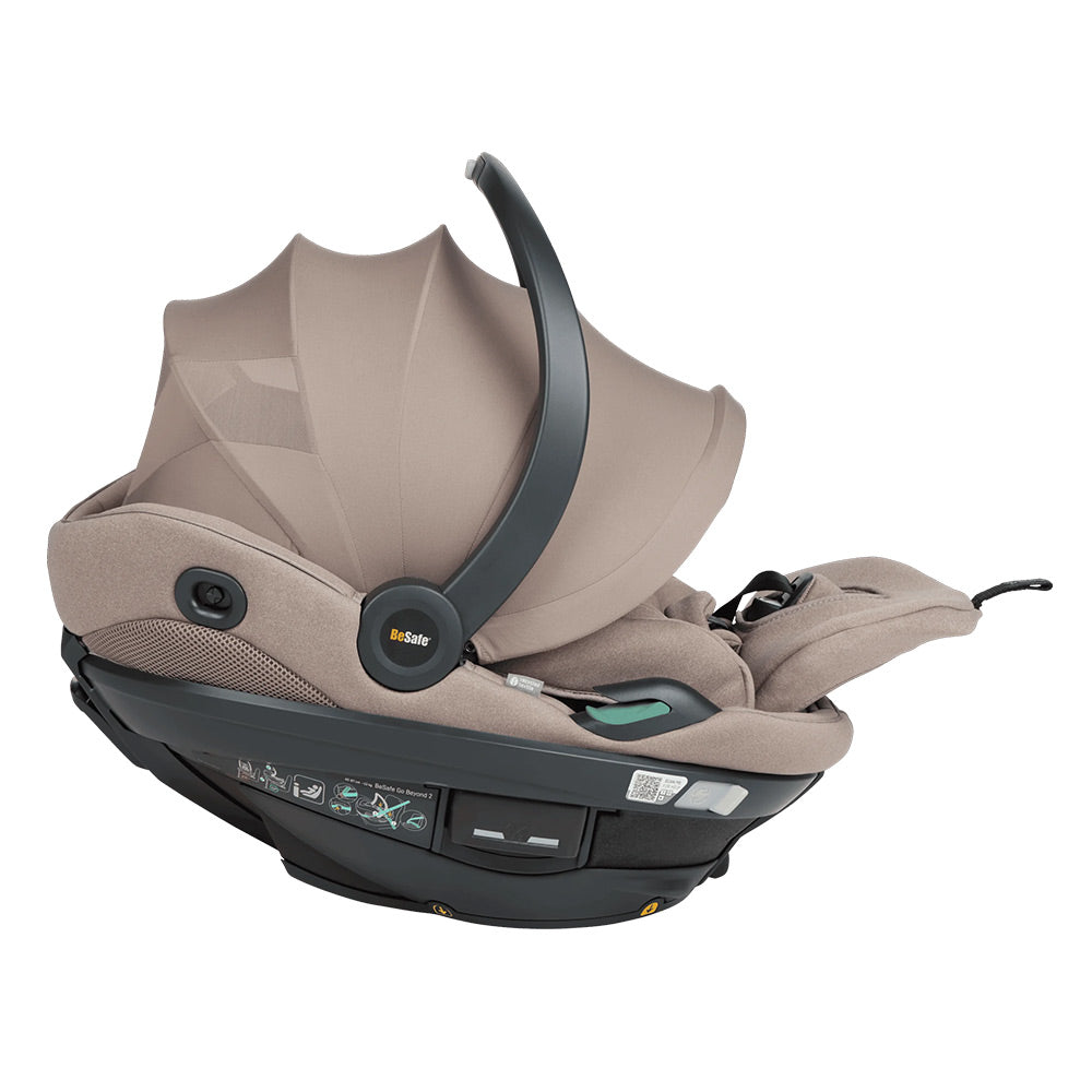 BeSafe autosjedalica Go Beyond2 i-Size 0-13 kg (40-87 cm), Dark Sand Soft Breeze