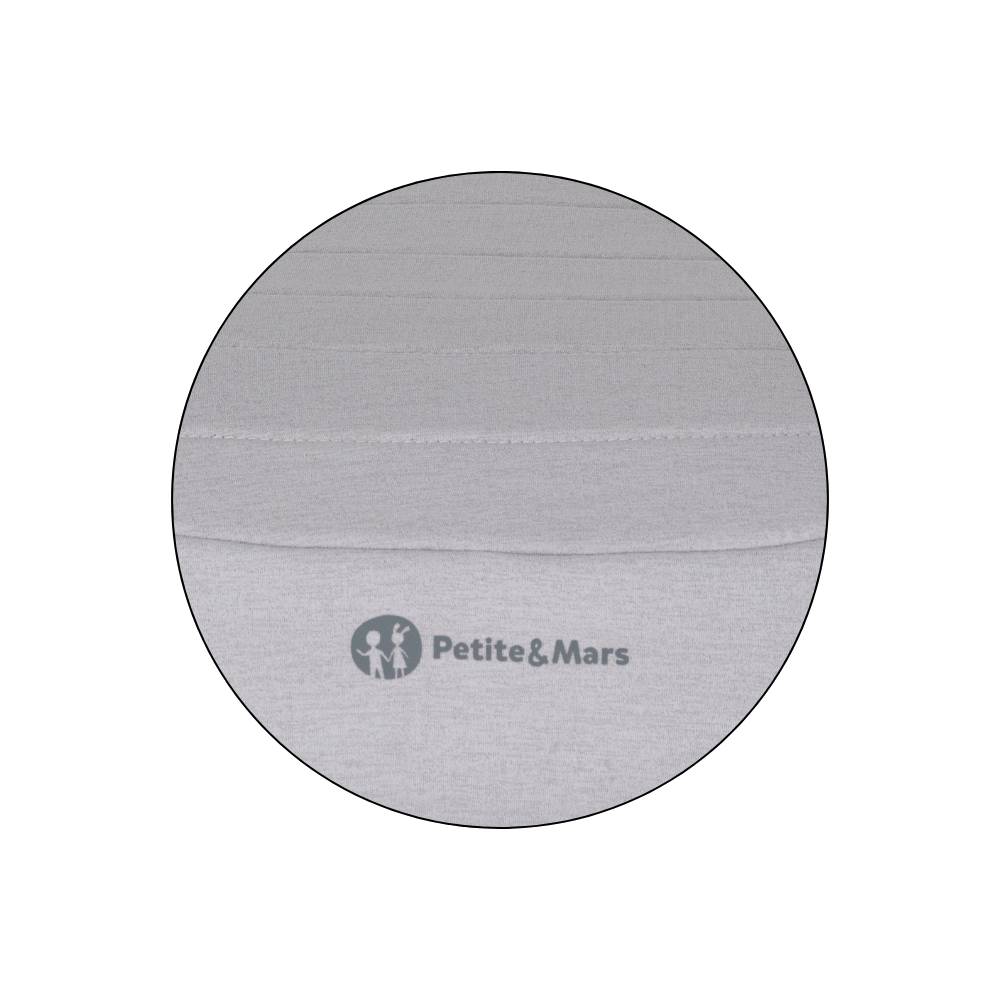 PETITE&MARS booster autosjedalica Zuno (125-150 cm) bez Isofix-a - Gentle Grey