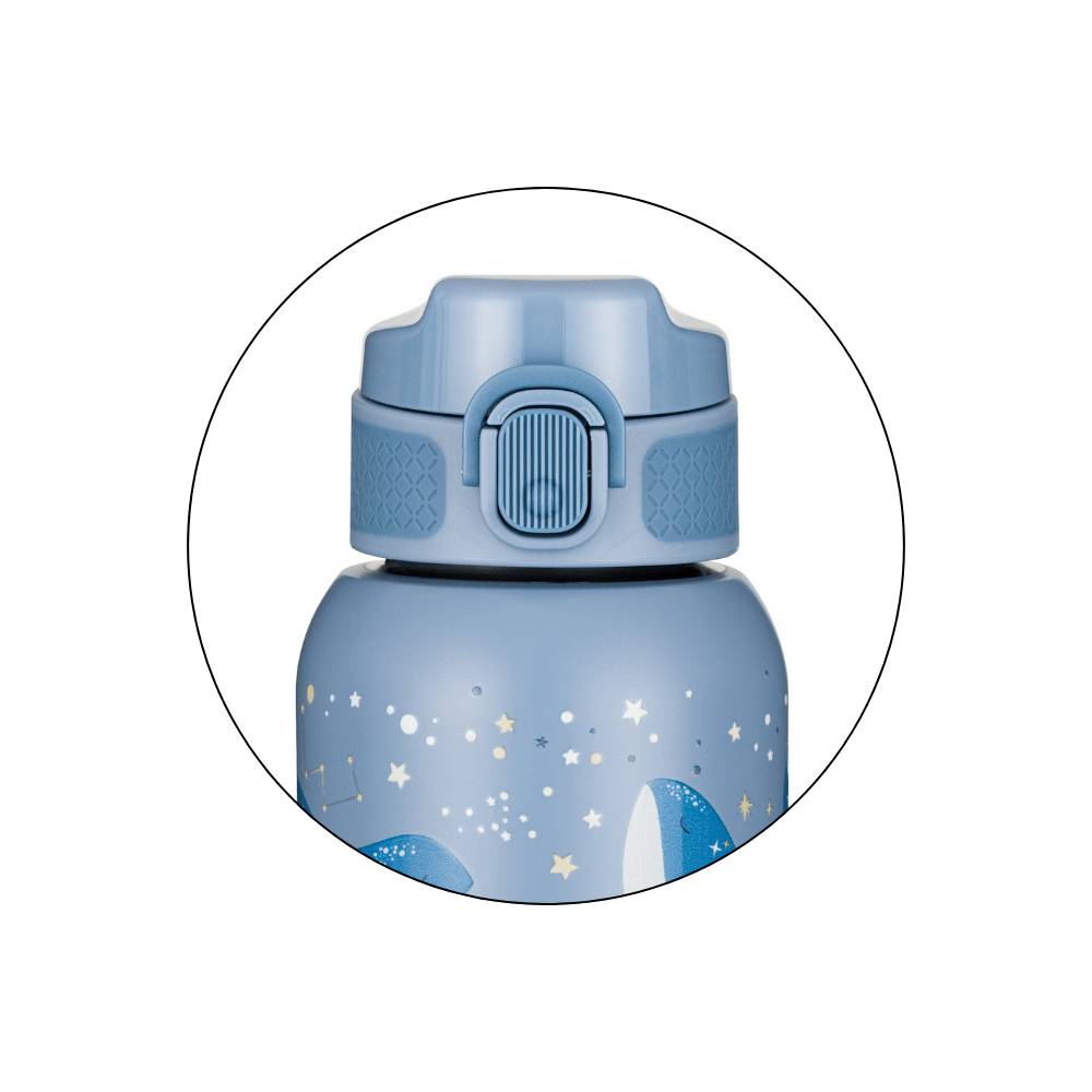 PETITE&MARS Termo bočica sa slamkom 350 ml - Whale Song 12m+