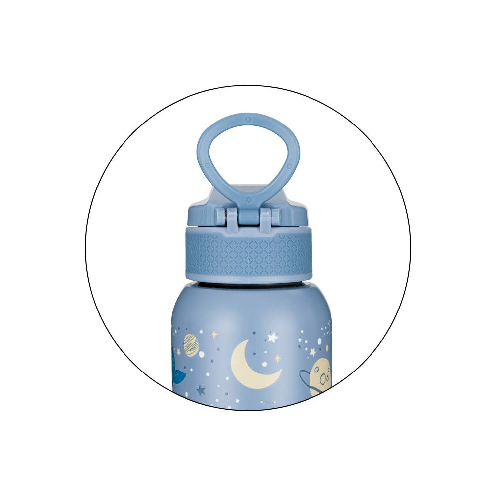 PETITE&MARS Termo bočica sa slamkom 350 ml - Whale Song 12m+