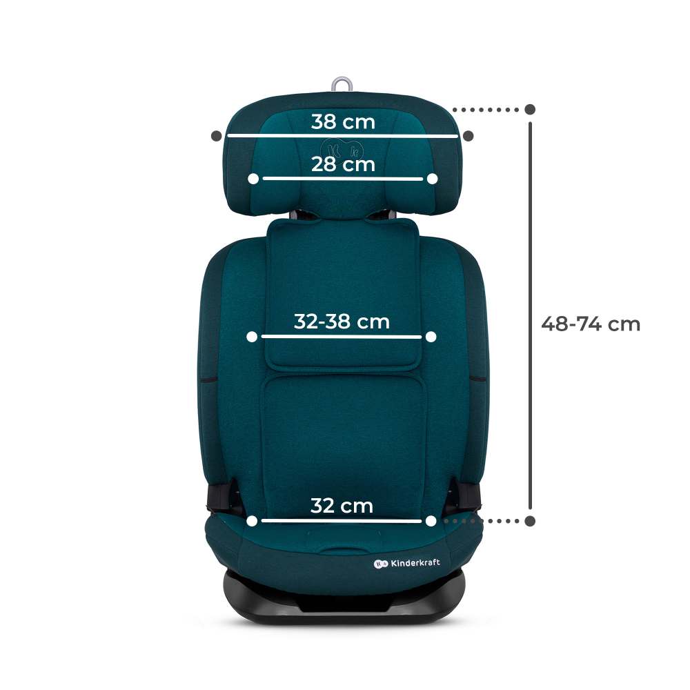 Kinderkraft autosjedalica ONETO3 i-Size 9-36 kg (76-150 cm), Harbour Blue