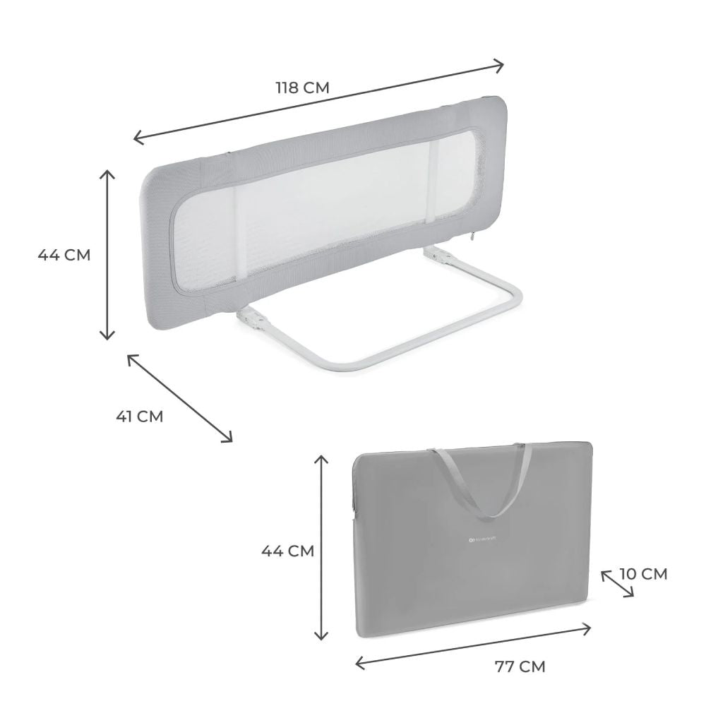 Kinderkraft Guard & Dream zaštitna ograda za krevet 118x41x44 cm - Light Grey