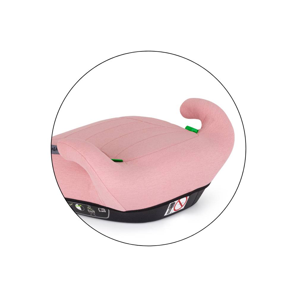 PETITE&MARS booster autosjedalica Zuno (125-150 cm) bez Isofix-a - Han Pink