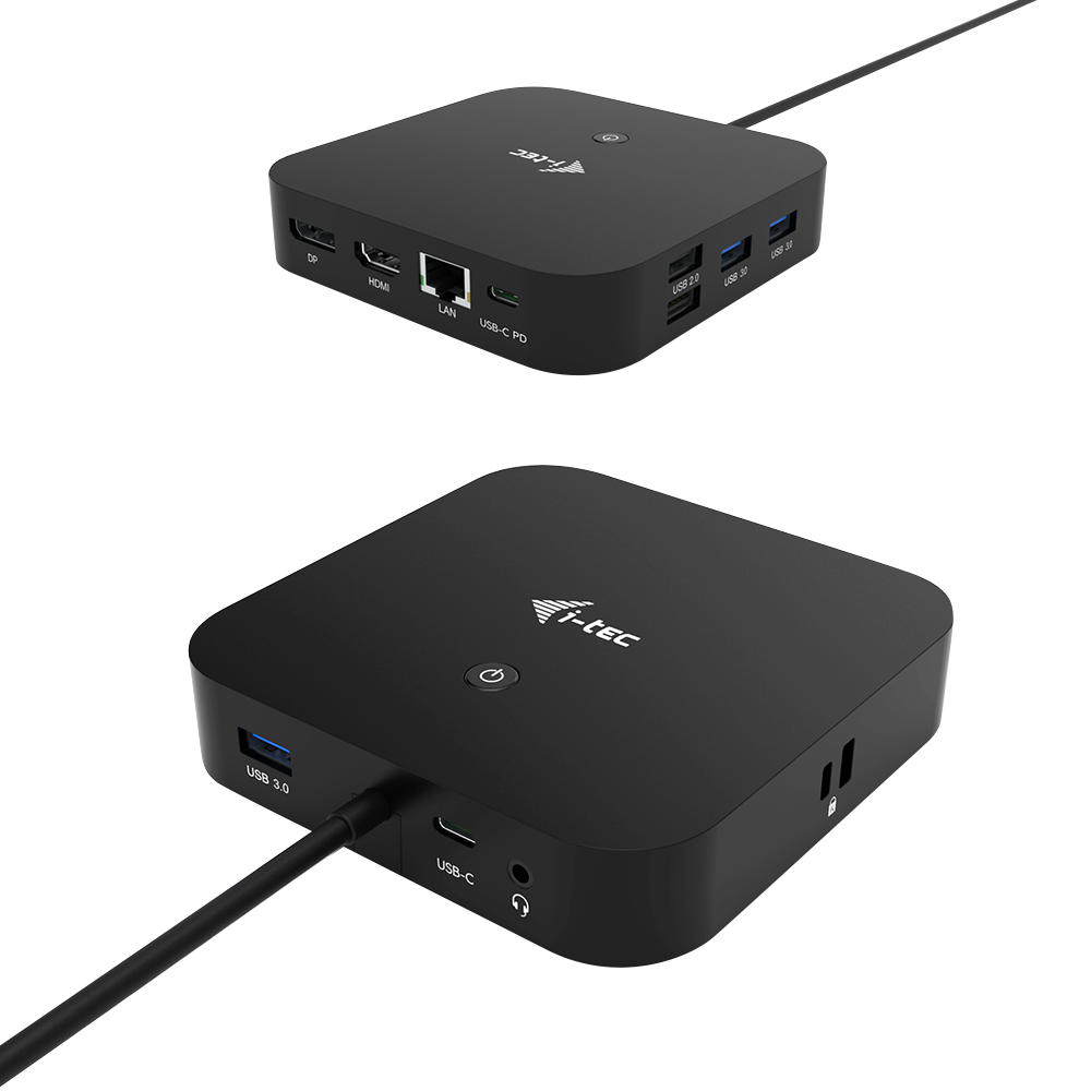 i-tec C31HDMIDPDOCKPD priključna stanica i replikator porta za prijenosno računalo Žičano USB 3.2 Gen 1 (3.1 Gen 1) Type-C Crno