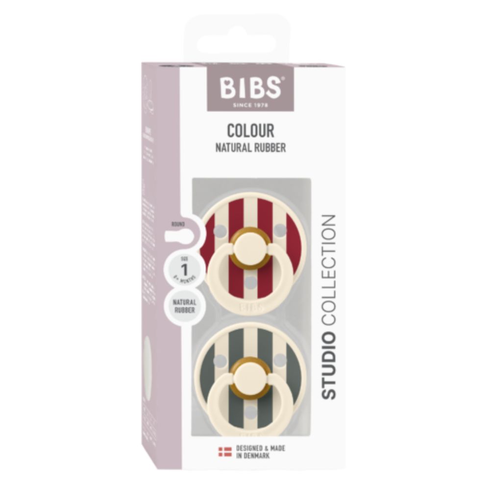 BIBS Studio Colour dude (okrugle) Block - Ruby Pine mix (vel.1)