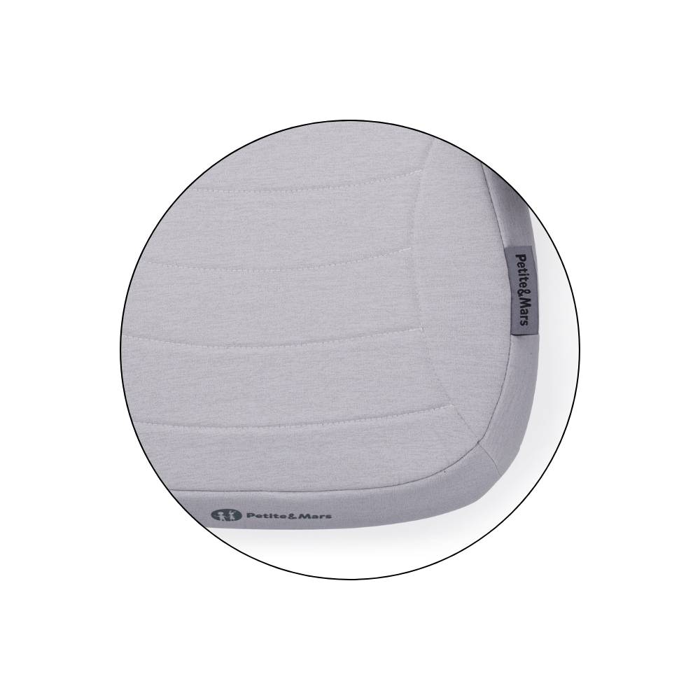 PETITE&MARS booster autosjedalica Zuno (125-150 cm) bez Isofix-a - Gentle Grey
