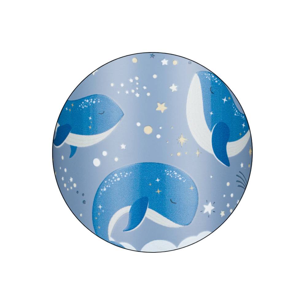 PETITE&MARS Termo bočica sa slamkom 350 ml - Whale Song 12m+