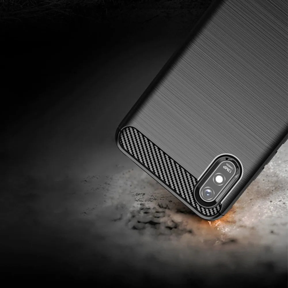 CARBON maska za XIAOMI Redmi 9A / 9AT crna
