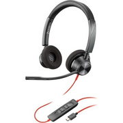 POLY Blackwire 3320 Slušalice Žičano Obruč za glavu Ured / pozivni centar USB Tip-C Crno