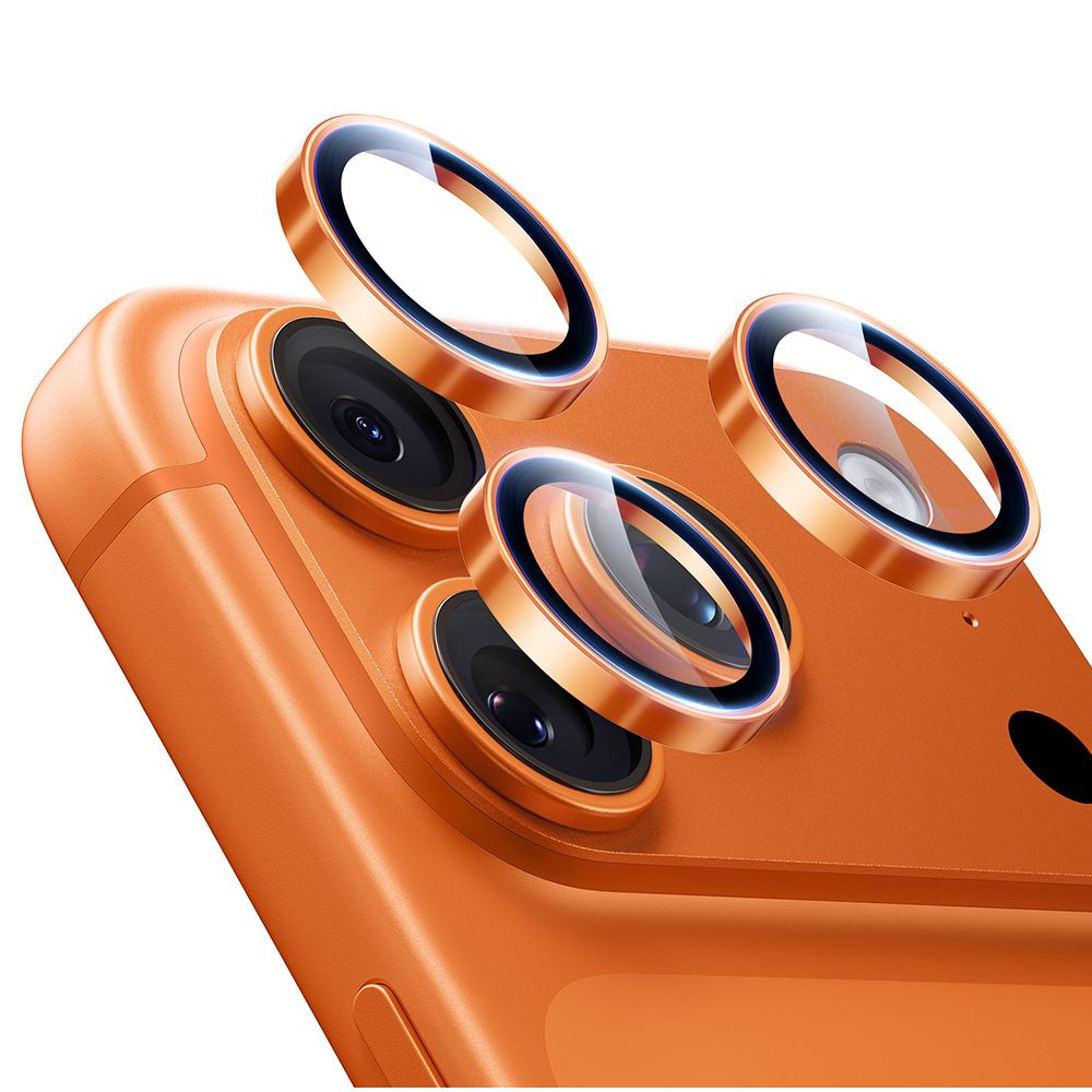 ESR Armorite zaštitno staklo za kameru za iPhone 17 Pro / Max / 15 Pro / Max / 16 Pro / Max - narančasto