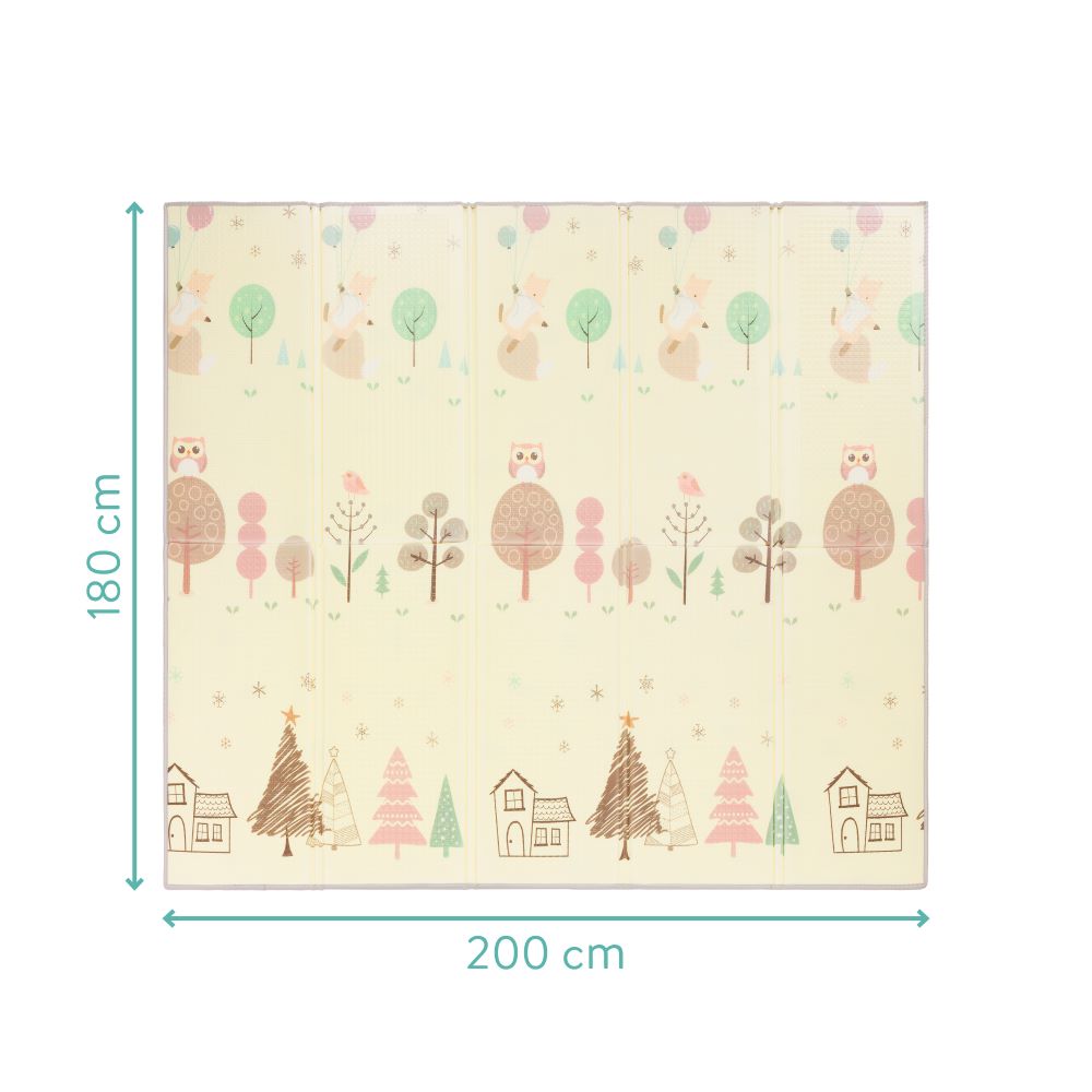 Fillikid dvostrana podloga za igru Tree, 180x200 cm