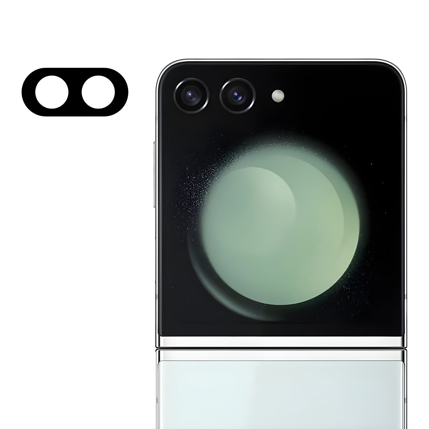 Techsuit zaštitno staklo za kameru za Samsung Galaxy Z Flip 6 - Crna KP36652