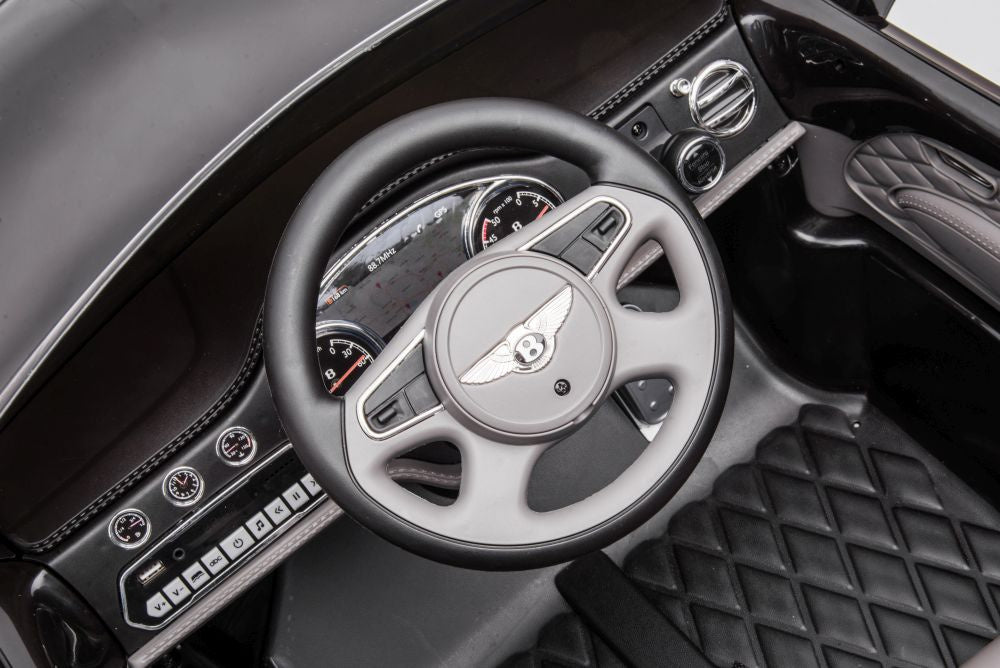 Licencirani auto na akumulator Bentley Mulsanne - crni/lakirani