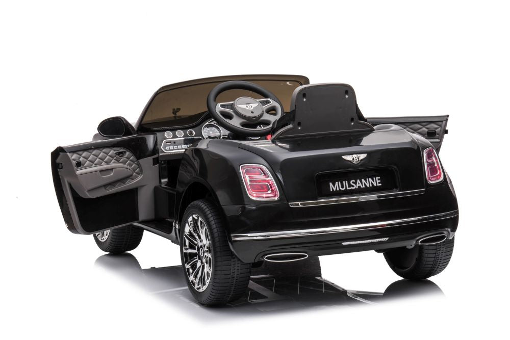 Licencirani auto na akumulator Bentley Mulsanne - crni/lakirani