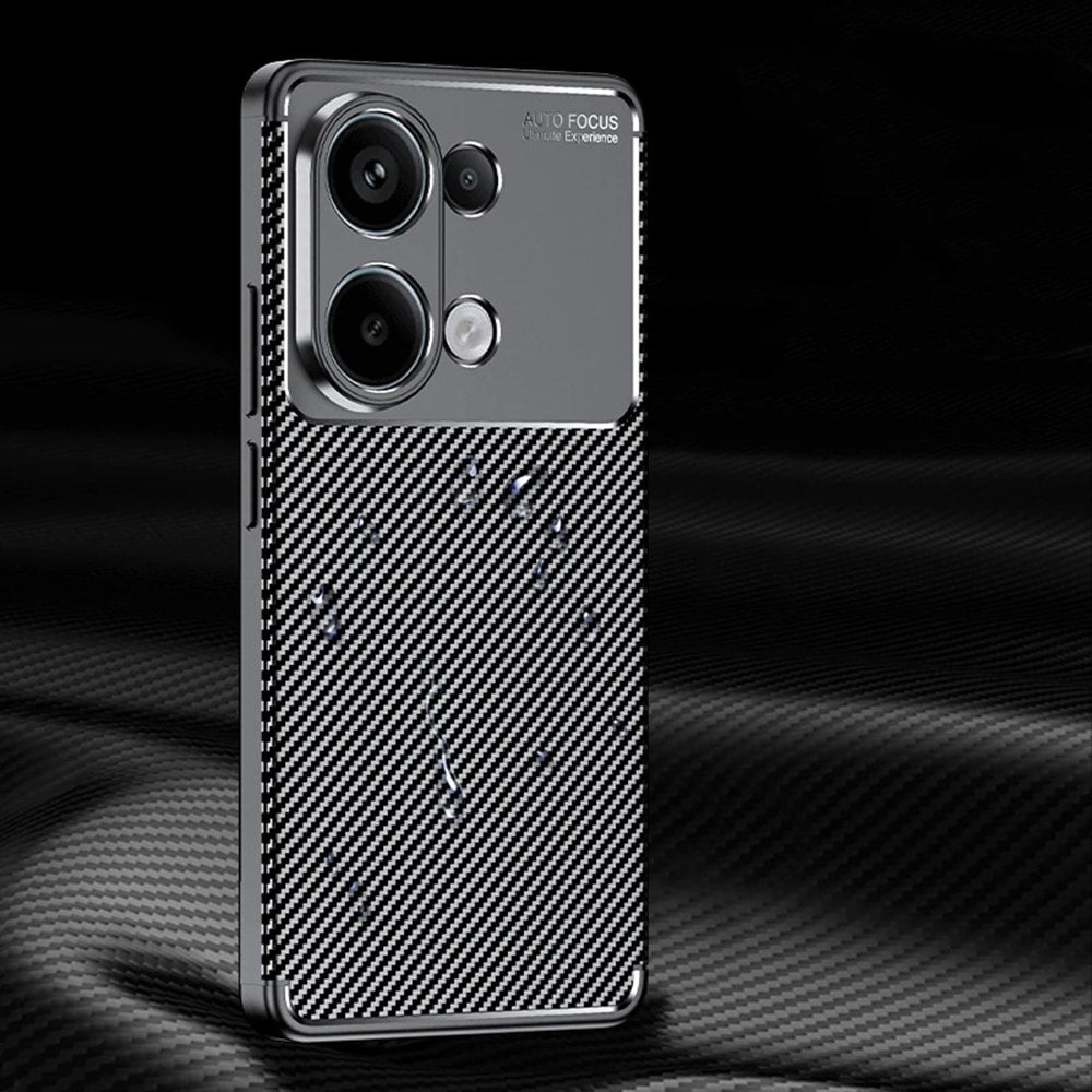 Techsuit – CarbonFiber maska za Xiaomi Redmi Note 13 4G – crna