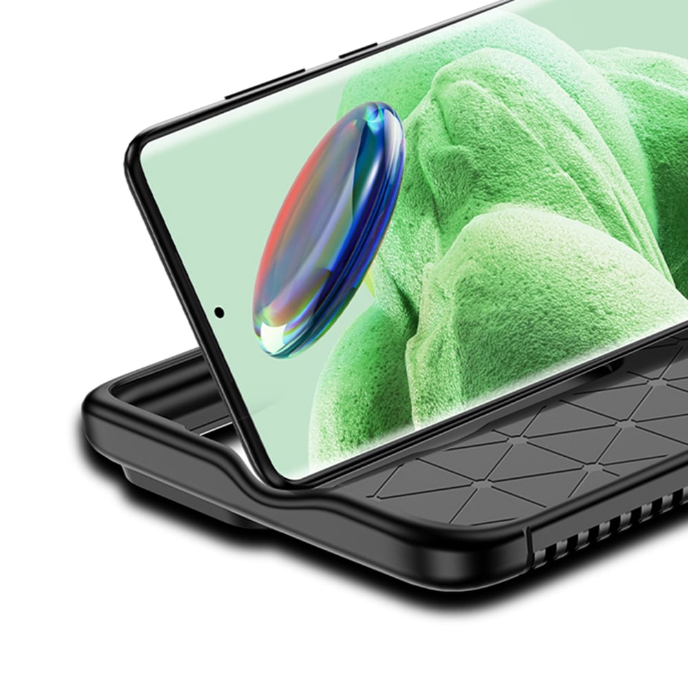 Techsuit – CarbonFiber maska za Xiaomi Redmi Note 13 Pro+ 5G – crna