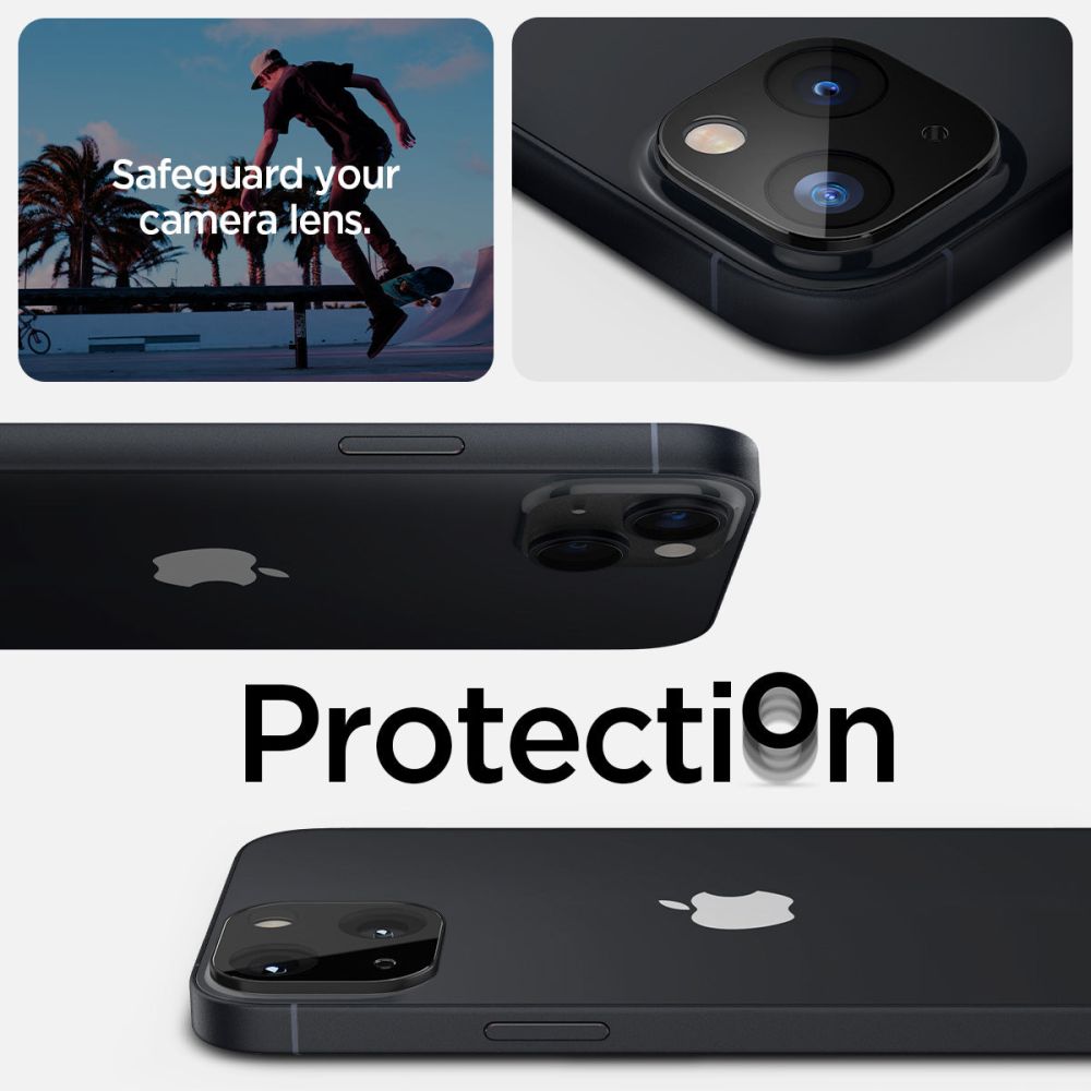 SPIGEN OPTIK.TR ZAŠTITNIK ZA KAMERU 2-PAK IPHONE 14/14 PLUS BLACK COVER