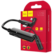 hoco. Adapter za slušalice 2in1, iPhone,Lightning na 2 x Lightning - LS18 Lightning to Lightning