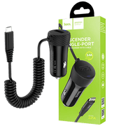 hoco. Auto punjač sa micro USB kabelom, 1 x USB, 2.4 A max. - Z21A Ascender single USB