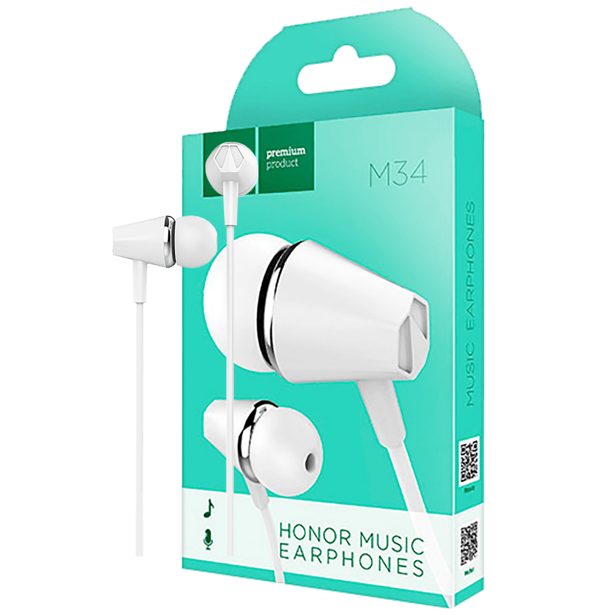 hoco. Slušalice sa mikrofonom, 3.5 mm,dužina kabela 1.2 met,bijela - M55 Memory sound White