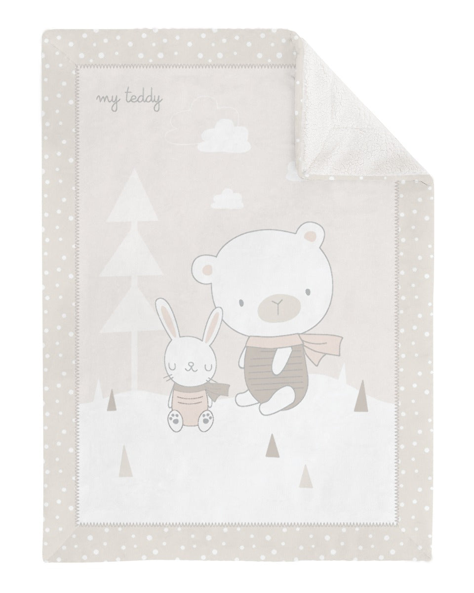Kikkaboo dekica 110x140 - super soft sherpa