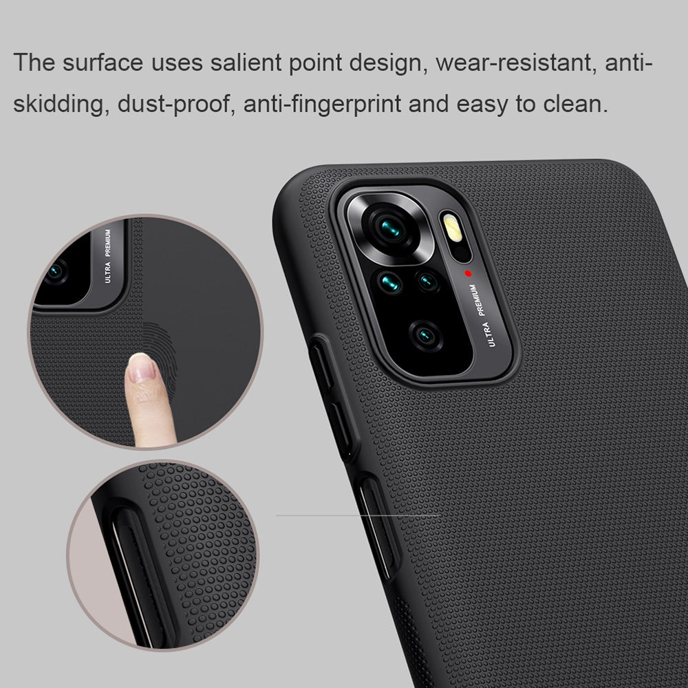 Nillkin - Super Frosted Shield - Xiaomi Redmi Note 10 4G / Note 10S / Poco M5s - crna