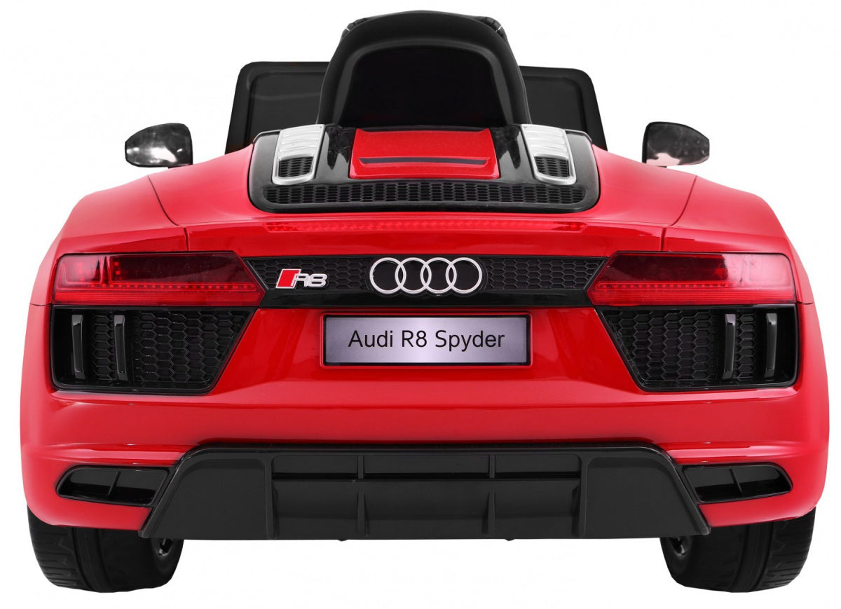 Licencirani auto na akumulator Audi R8 Spyder RS - crveni/lakirani
