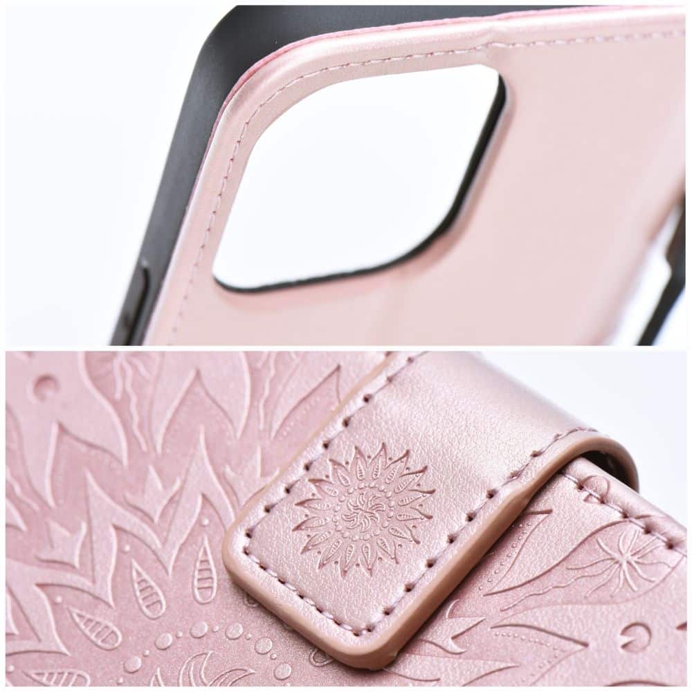 MEZZO Book case preklopna torbica za XIAOMI Redmi 15 5G mandala rose gold