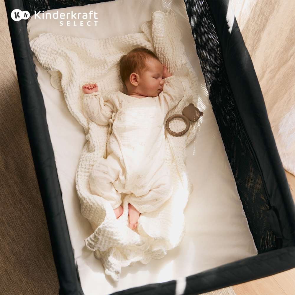 Kinderkraft Putni krevetić Moon Dream, Black
