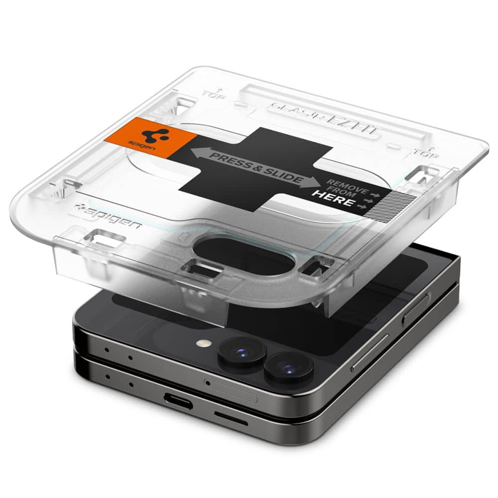 Spigen - Glas.tR EZ-FIT (2 kom) kaljeno staklo AGL07972 za Samsung Galaxy Z Flip6 - prozirno