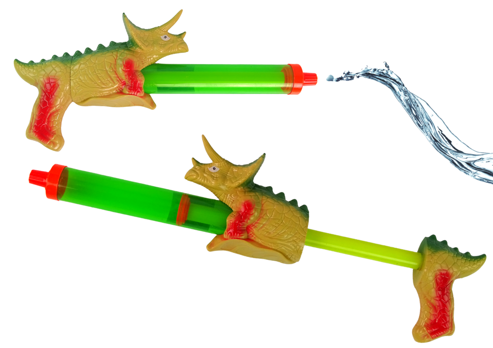 Vodeni pištolj Dinosaur 40 cm - zeleno/smeđi