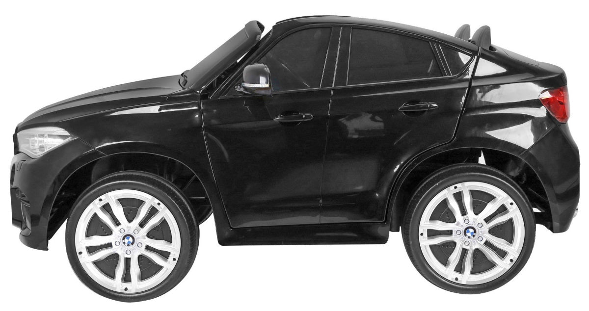 Licencirani auto na akumulator BMW X6M XXL - dvosjed - crni/lakirani