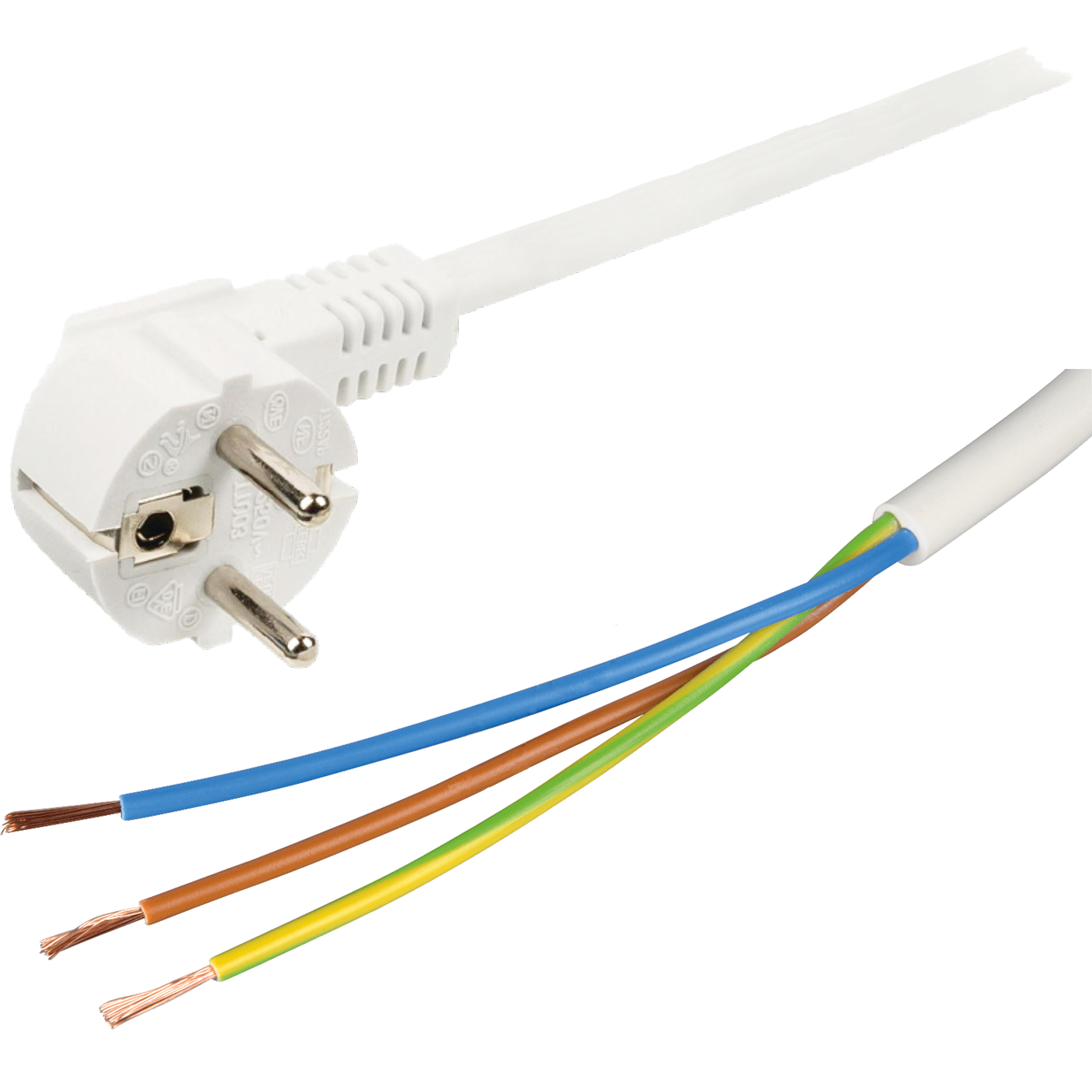 home Produžni kabel, 6 utičnica, 1.0mm², 1,5 met, bijeli - NV 6/WH