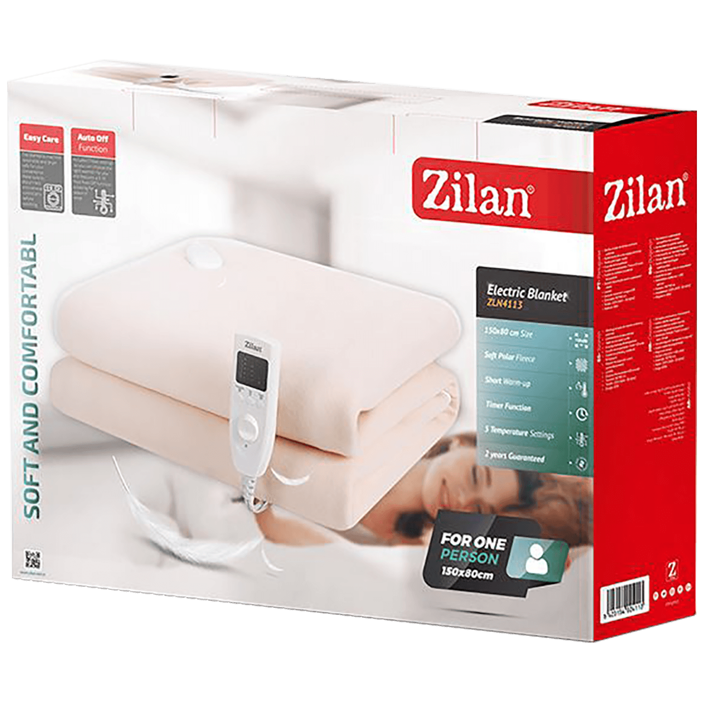 Zilan Električna deka, 60 W, 150 x 80 cm, crna - ZLN4113/BK
