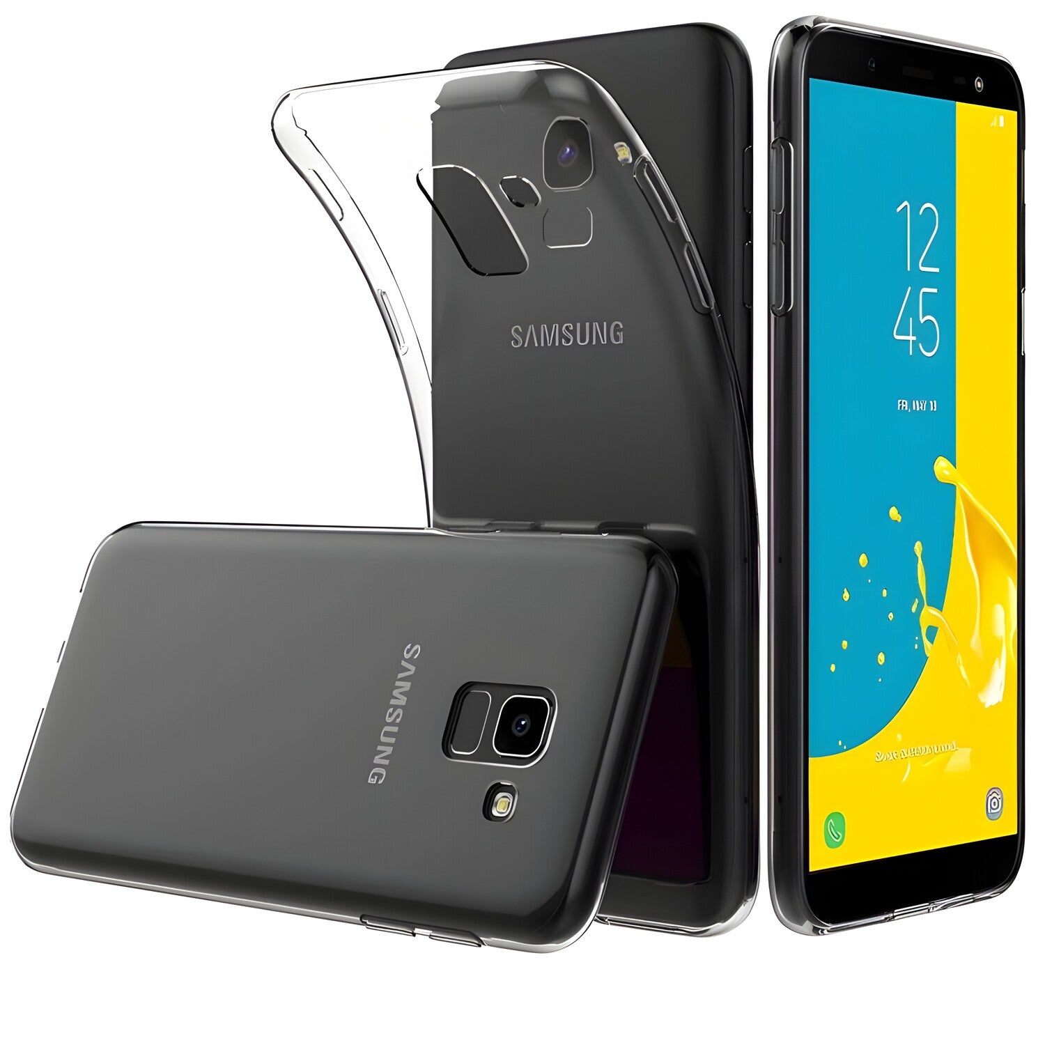 Przezračno zaštitno kućište za Samsung Galaxy J6 Plus/Galaxy J6 Prime - Prozirna KP23649