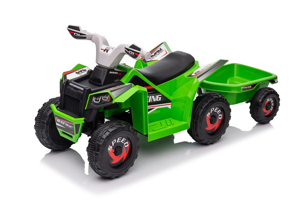 Quad na akumulator s prikolicom XMX630T - zeleni