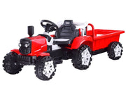 Crveni traktor s prikolicom AKU