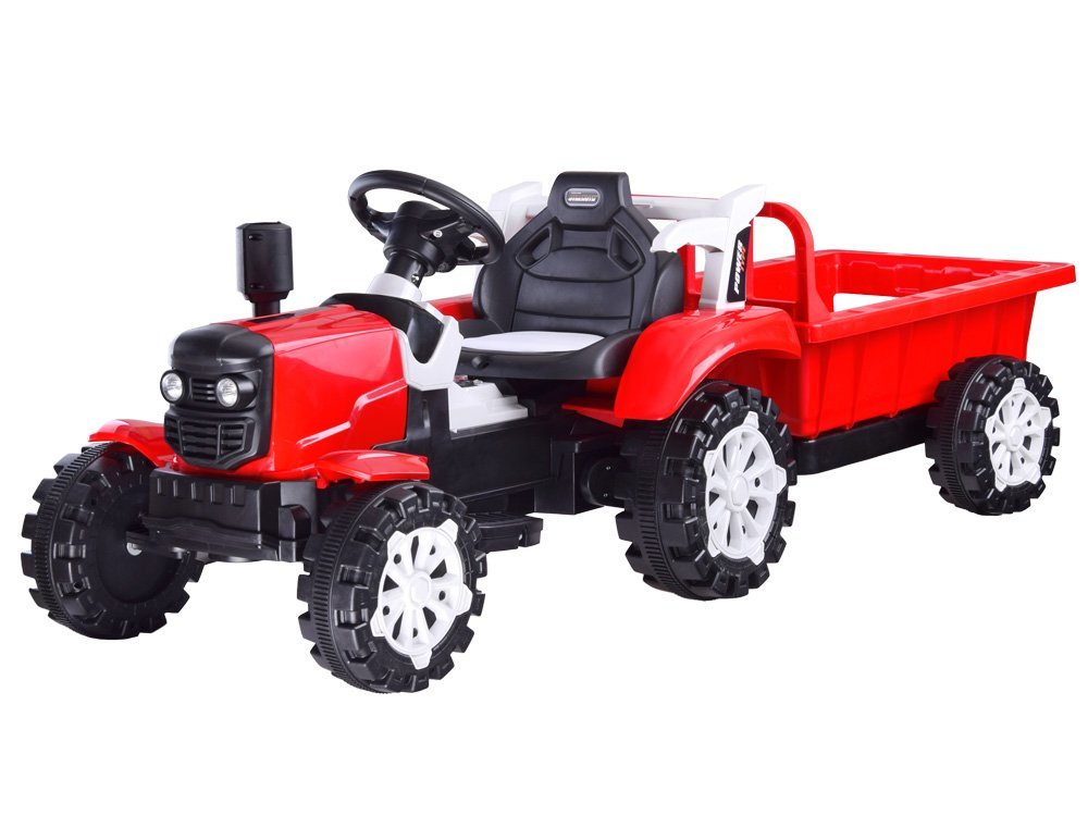 Crveni traktor s prikolicom AKU