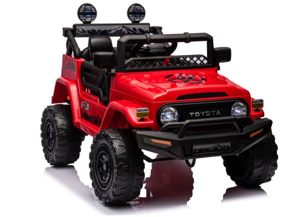 Licencirani auto na akumulator Toyota FJ White 4x4 - crveni