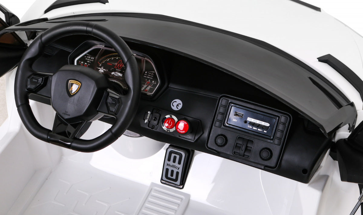Licencirani auto na akumulator Lamborghini SVJ DRIFT - dvosjed -  bijeli