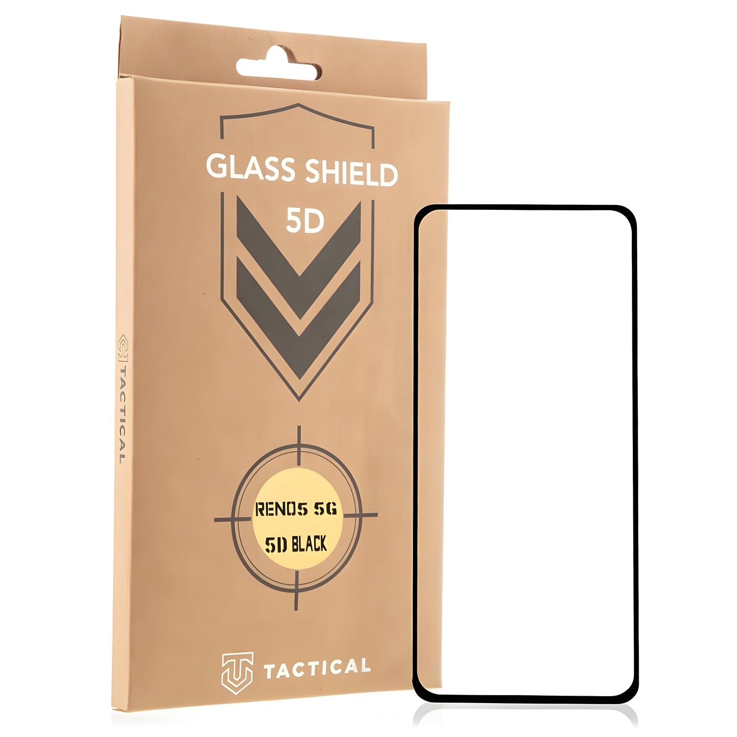 Tactical Glass Shield 5D staklo za Oppo Reno5 5G - Crna KP8436