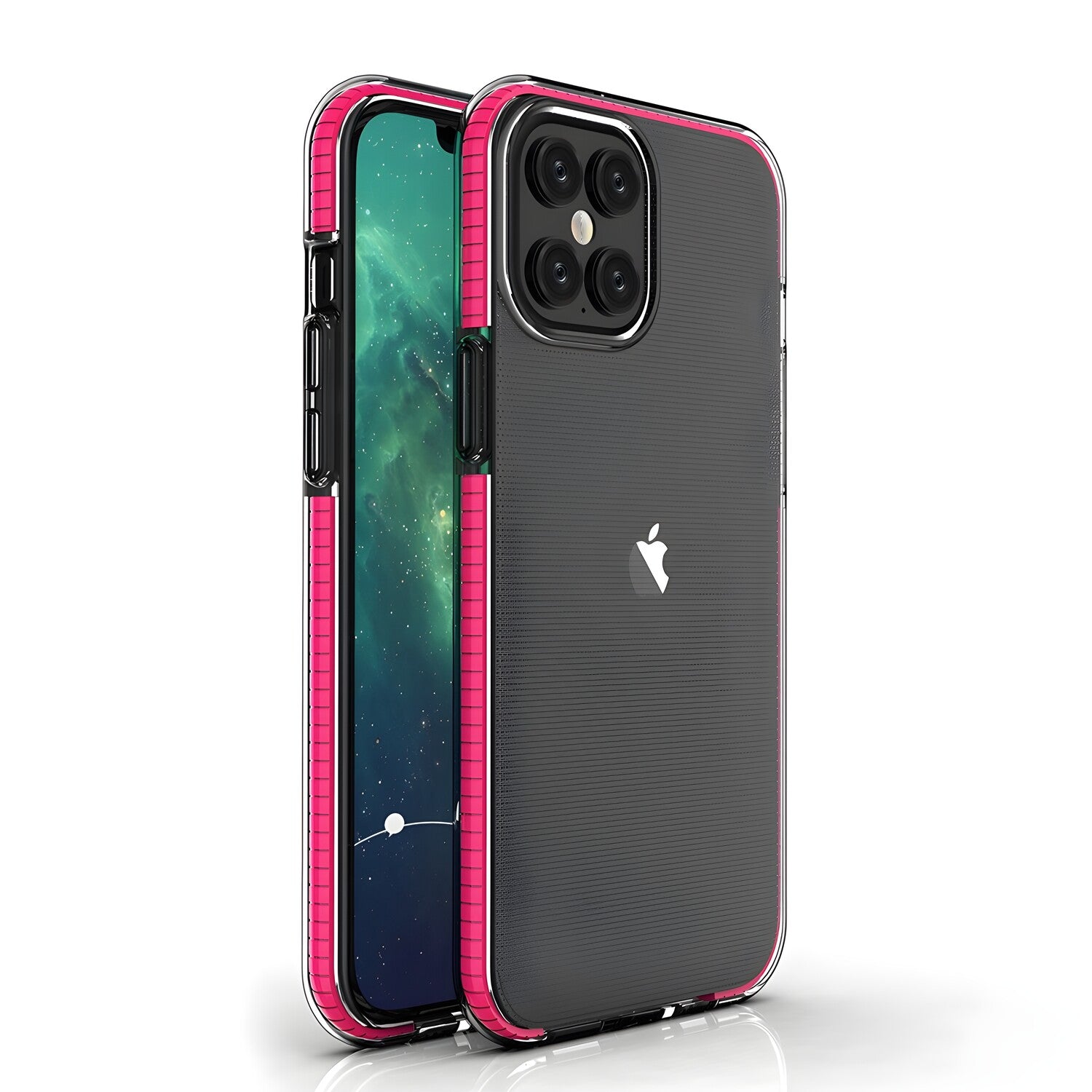 Futrola Spring clear TPU za Apple iPhone 12 Pro Max - Roza KP8634